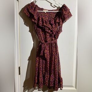 Olsenboye Floral Ruffle Dress.